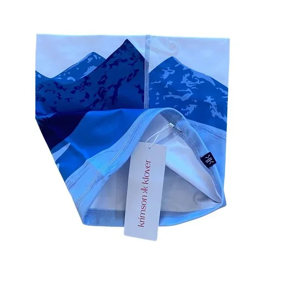 NWT Krimson Klover Illustrated Maple Neck Gaiter "Live Boldly" Blue HTF New - Picture 6 of 9